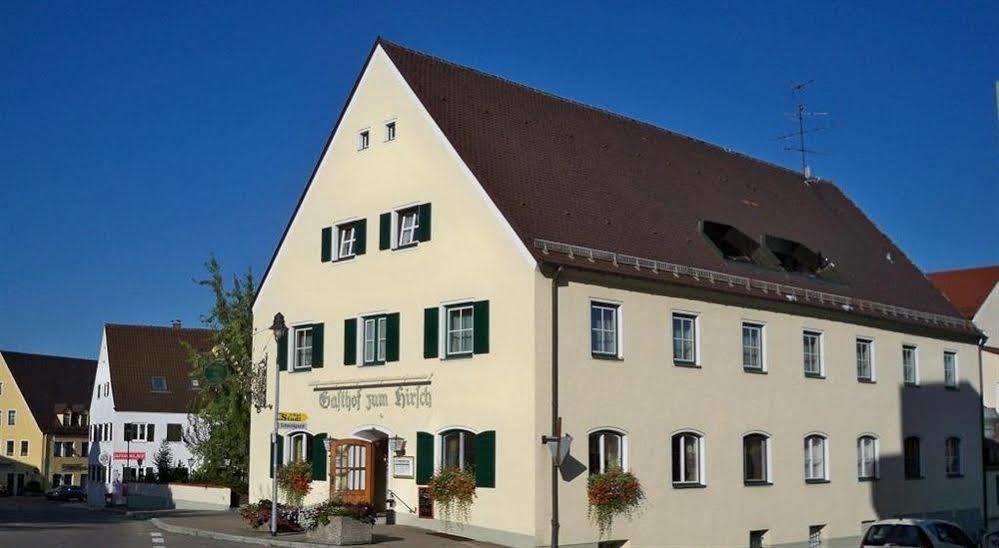 Hotel Zum Hirsch Wertingen Exterior foto